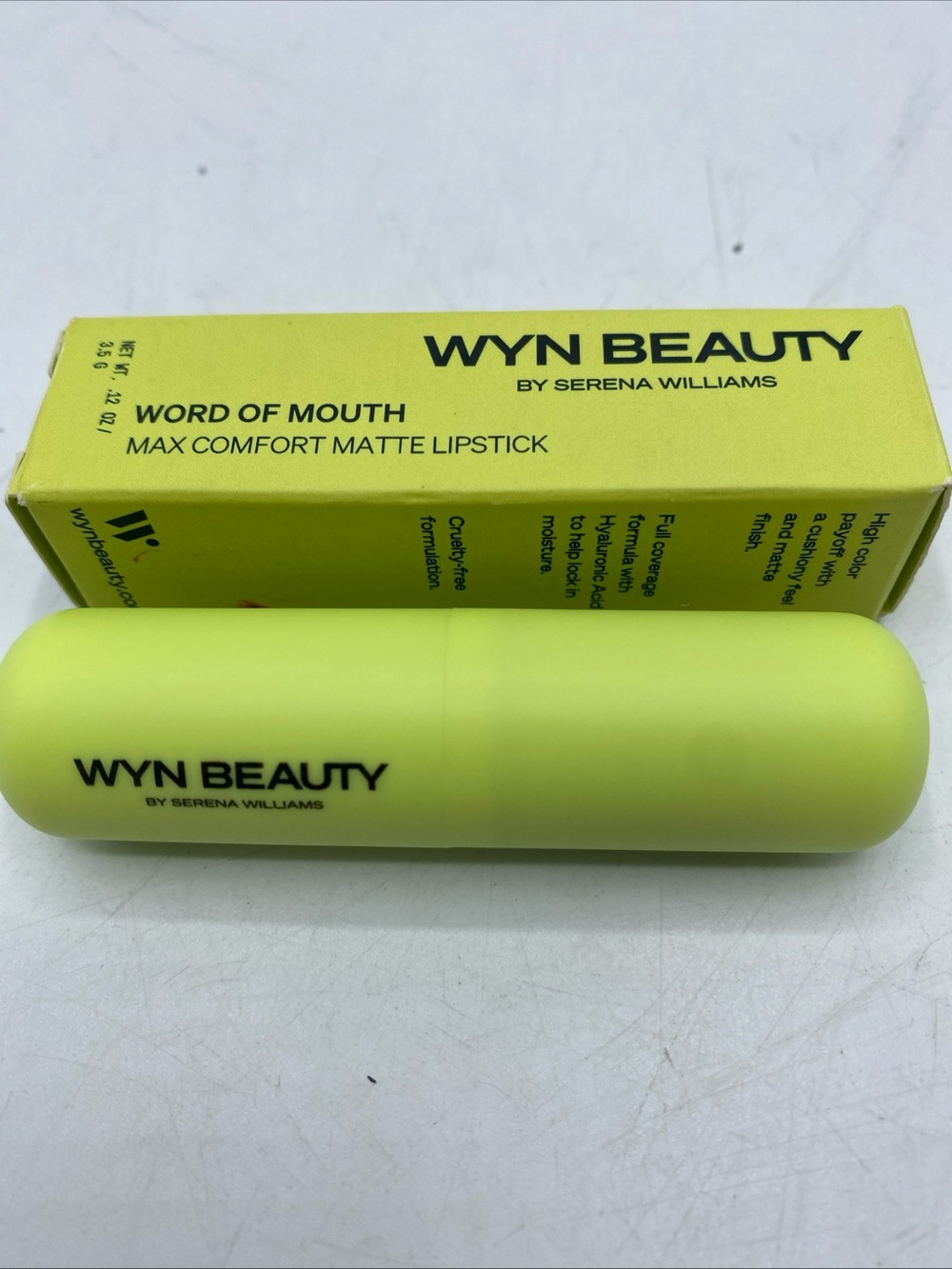 WYN BEAUTY Word of Mouth Max Comfort Matte Lipstick Stick,Shade Cheer